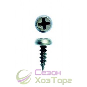 Саморіз "блоха" гостра біла 3,5х11 мм (упаковка 1000 шт)